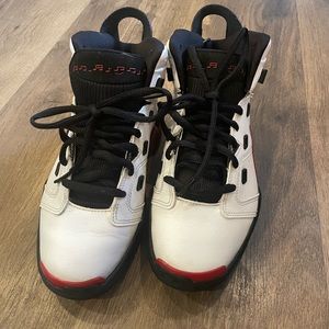 Kids Jordan’s White Gym Red